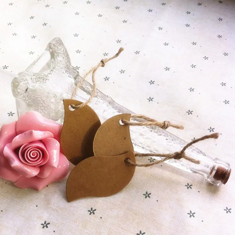 

600 шт., 3*5,5 см, картонные подвесные бумажные бирки с веревками