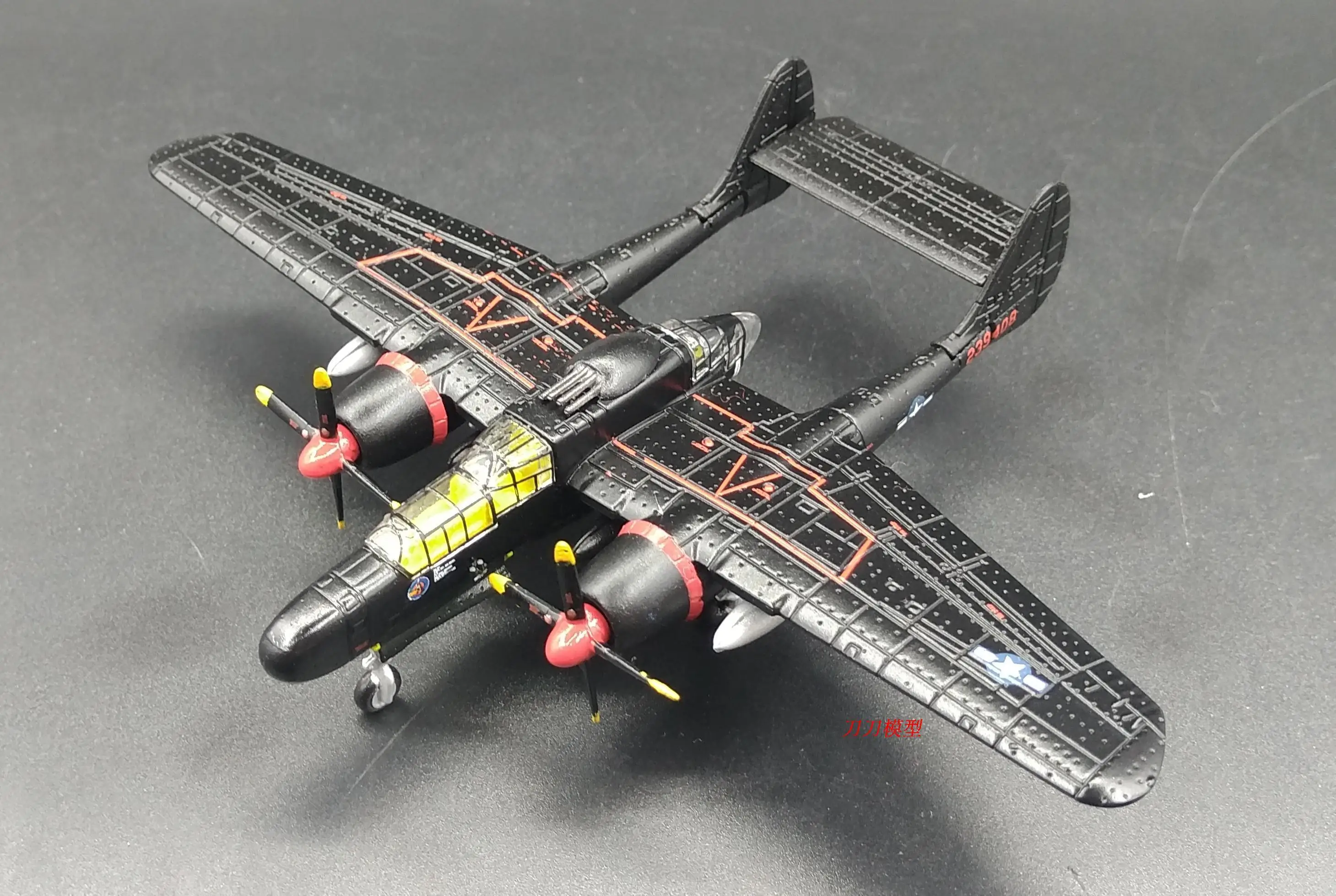 AF1 США P-61 Black Widow 1/144 литая под давлением модель самолета |
