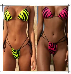 Swimming Swim Suit Women V Lead Gauze Split Joint Sexy High Waisted Bathing Suits Waist Strapless Bikini Woman Swimsuit