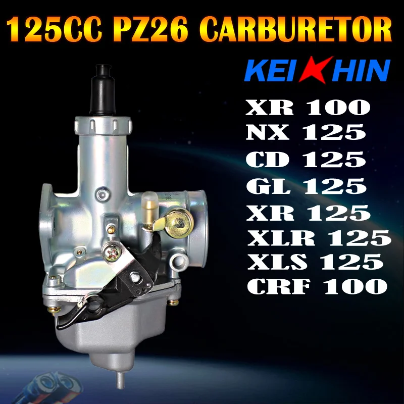 Keihin PZ26 карбюратор CG125 125cc 26 мм мотоцикл CGL125 XR125 CD125 PD26 CG 125 ДВИГАТЕЛЬ грязь