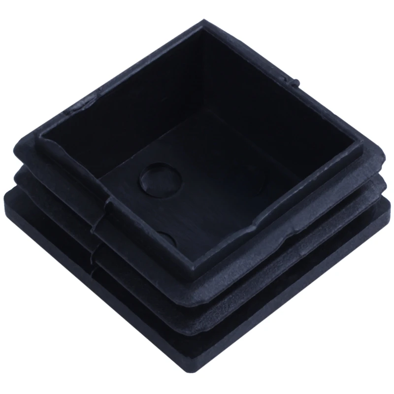 Акция! Пластиковые вставки в квадратную трубку цвет черный 38 мм x 10 шт. |