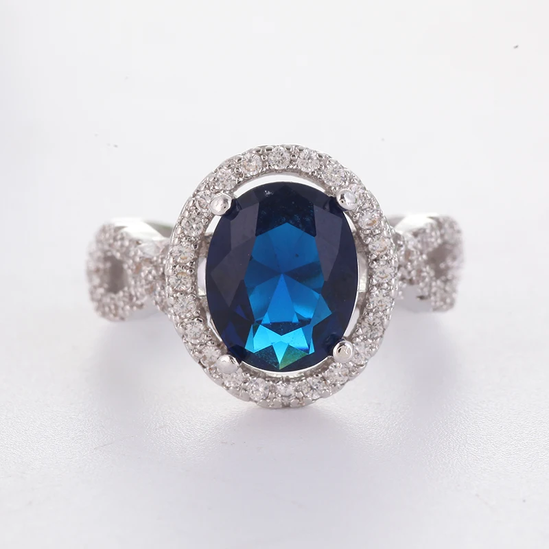 

Big Purple Stone Rings for Women 2020 Luxury Jewelry Engagement Couple Wedding Ladies Accessories Wholesale O3H471