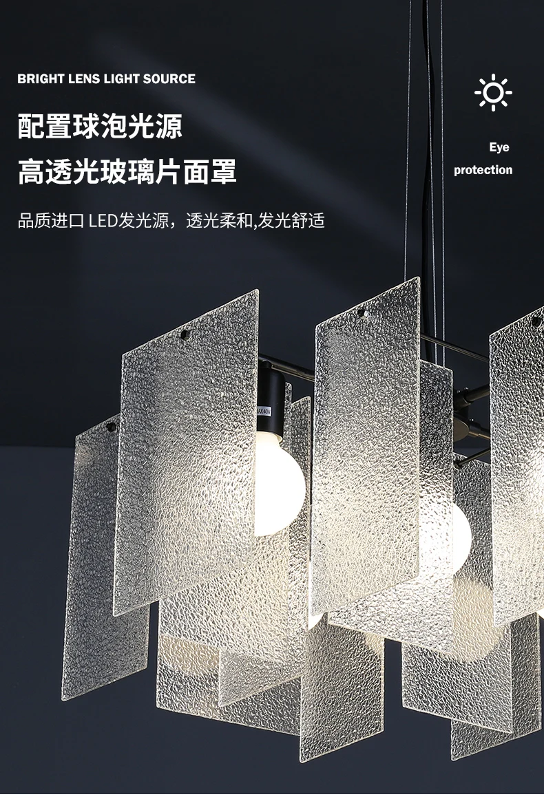 

Postmodern light luxury chandelier living room Hong Kong style round simple designer creative villa dining room crystal lamps