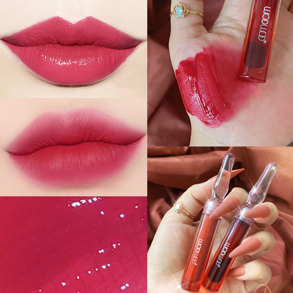

Lip Gloss Matte Foggier Velvet Lipstick Moisture Non-Stick Cup For Lip Liquid Cosmetic Shimmer Waterproof Long Lasting Makeup