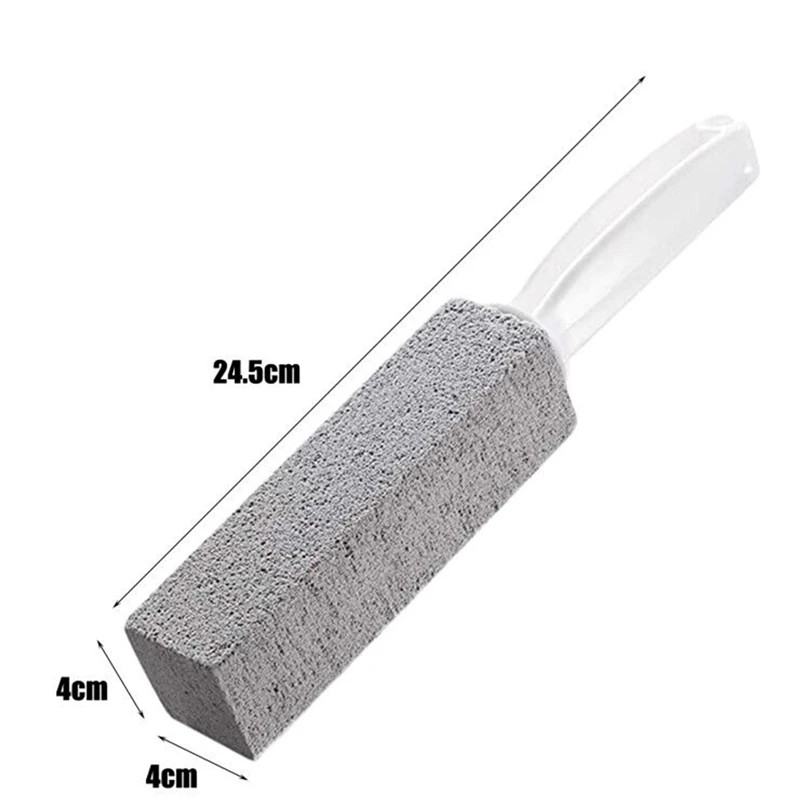 

2 Pack Pumice Stone Toilet Bowl Cleaner with Extra Long Handle 100% Natural Pumice Toilet Brush Cleans BBQ Grills Tiles Grout60