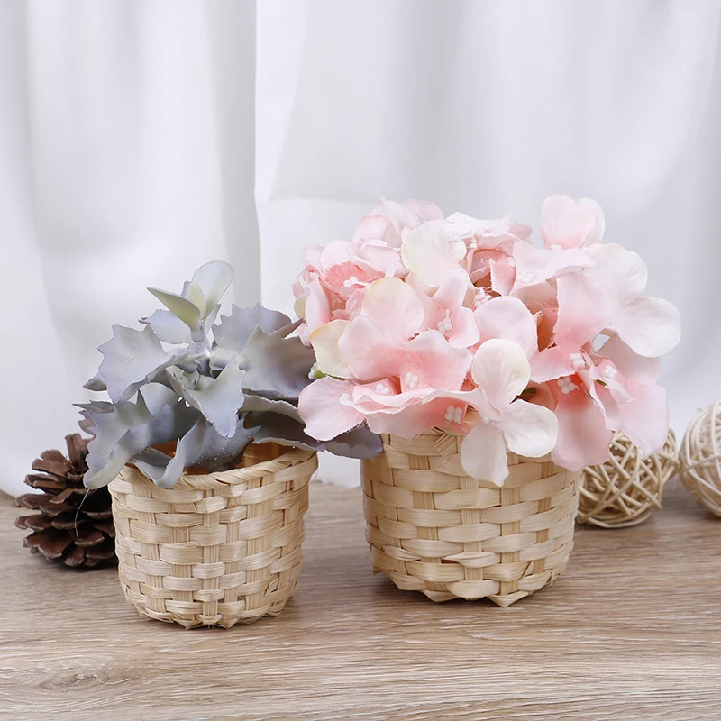 1 х ротанговая коробка для растений плетеная корзина горшки детской комнаты