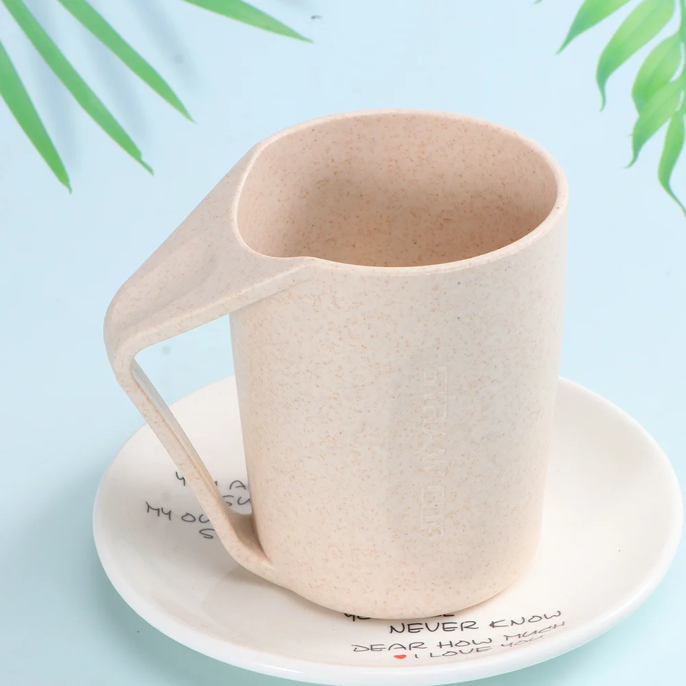 Пшеничной соломы стакан чашки натурального экологически чистая пластиковая