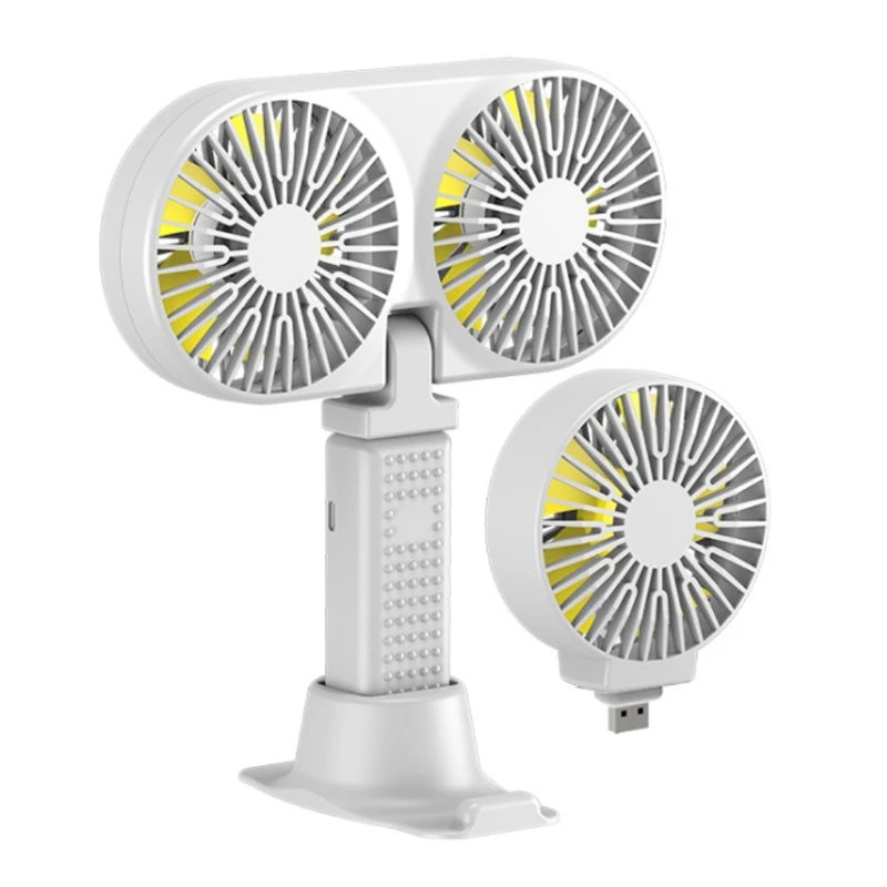 

3000mAh Battery Operated Fan, Portable Handheld & Desktop Stand Fan ,3 Settings, 5 Hrs Battery Life Strong Wind