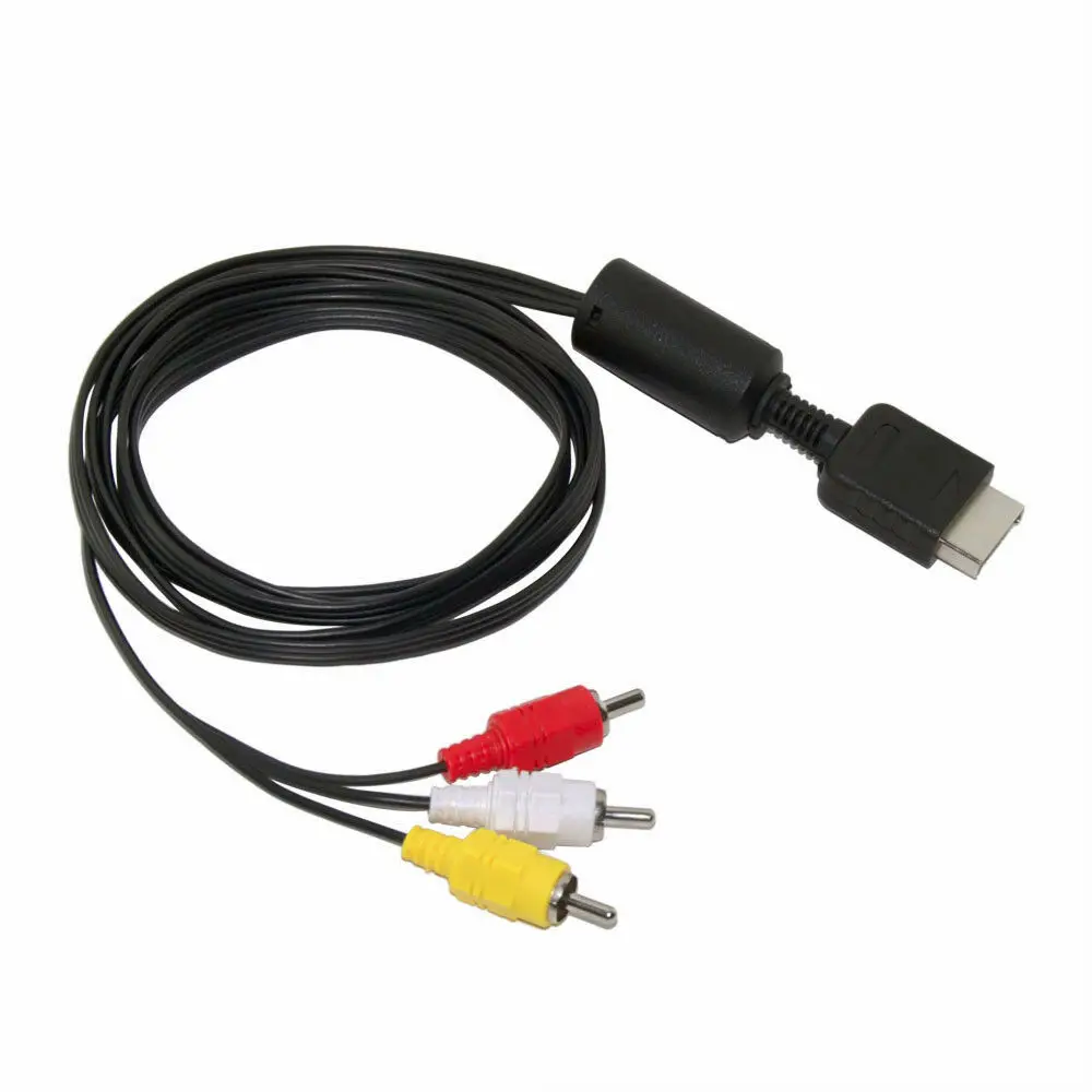 Кабель для видеомагнитолы 1 8 м RCA SONY PS1 PS2 PS3 кабель геймпада PlayStation игровой консоли