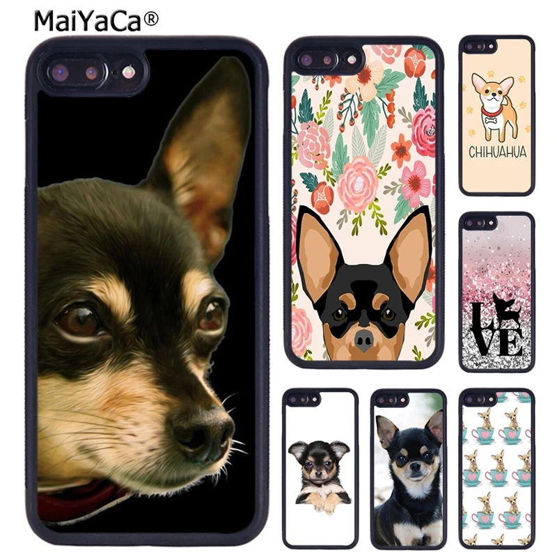 MaiYaCa милый чехол для телефона с щенком Чихуахуа iPhone X XR XS 11 12 Pro MAX 5 6 S 7 8 Plus Samsung Galaxy S6