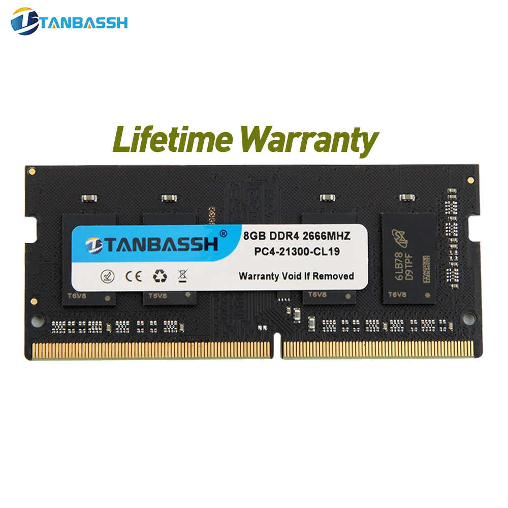 Оперативная память TANBASSH DDR4 ddr3 8 ГБ 4 16 2400 2133 2666 МГц sodimm для ноутбука