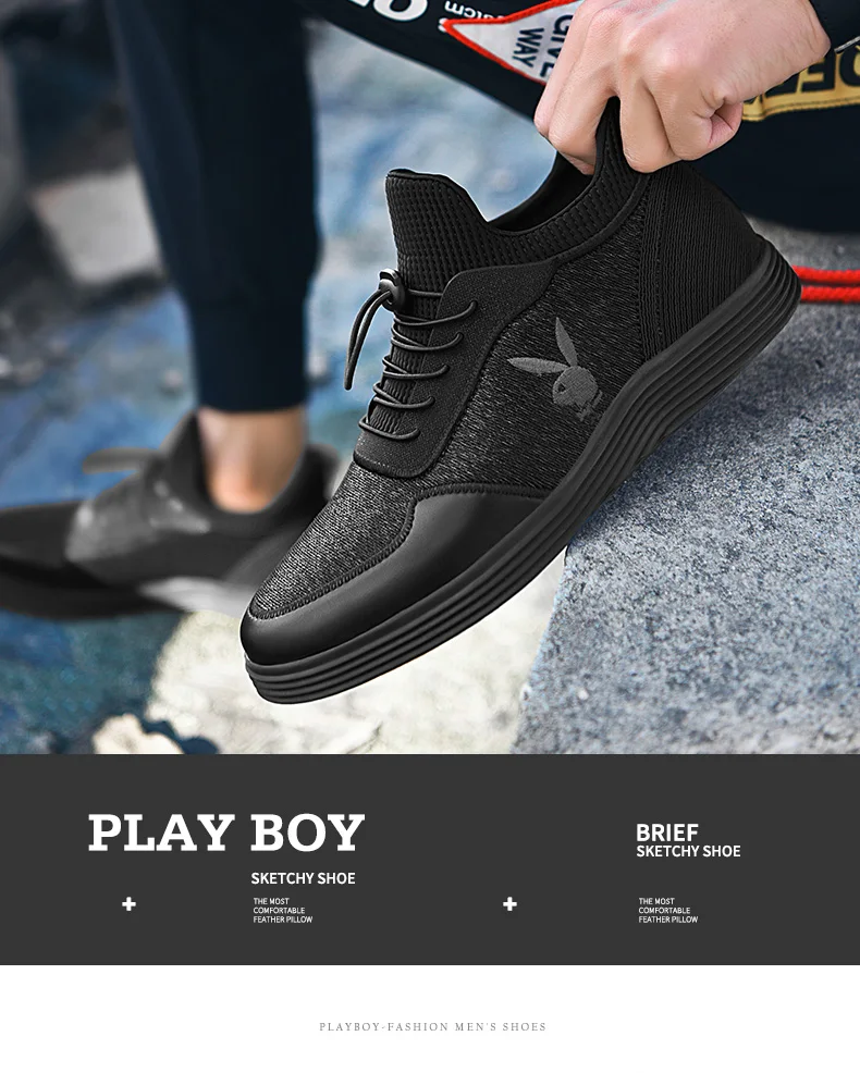 PLAYBOY новые мужские спортивные кроссовки Музыка Ритм мужские кроссовки дышащие сетчатые уличные спортивные легкая обувь мужская обувь