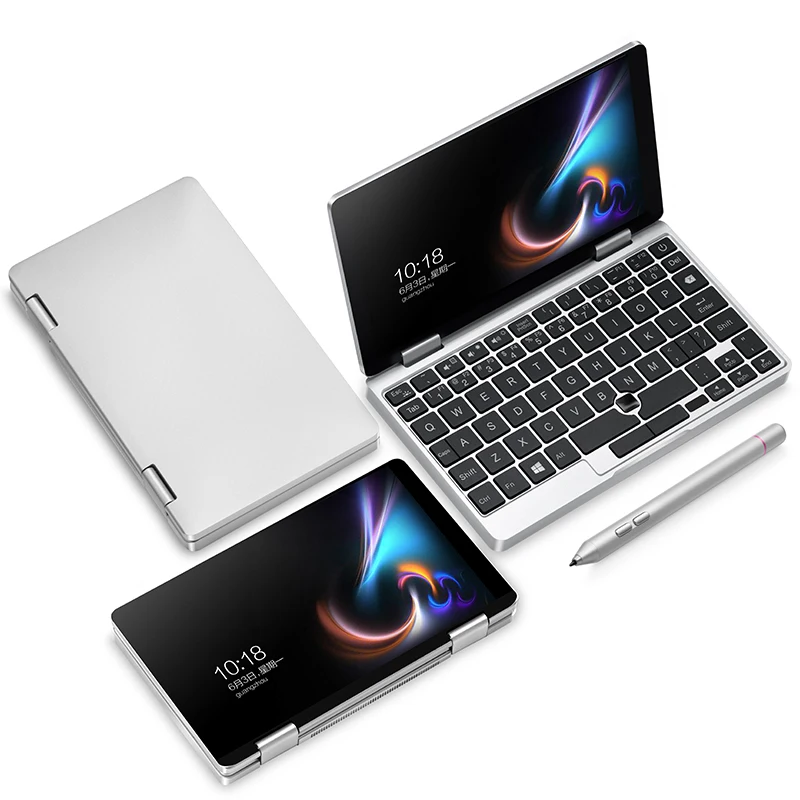 Мини ноутбук OneMix 1S 7 дюймовый Windows 10 сенсорный экран 360 ° YOG UMPC карманный ПК Intel Celeron