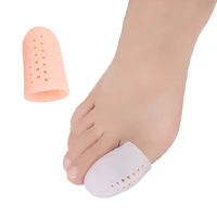 1pair silicone gel finger toe protector cover cap pain relief preventing blisters corns nail tools foot care toe separators