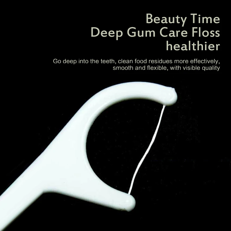 

20/50pcs Dental Flosser Oral Hygiene Teeth Cleaning Wax Dental Floss Spool Toothpick Teeth Flosser Tooth Clean Oral Care TSLM2