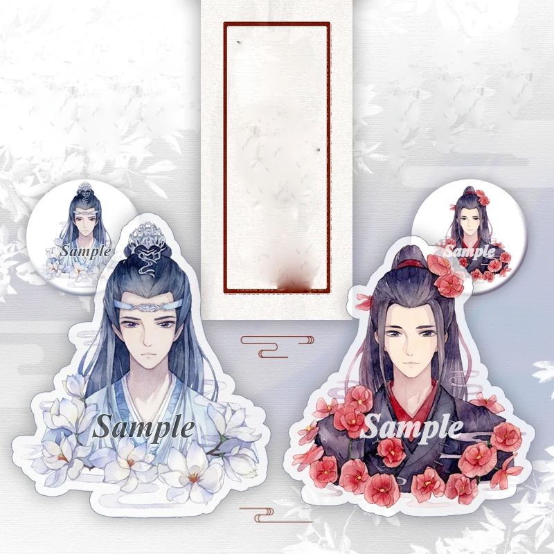 Магистр дьявольского культа Вэй Wuxian Lan Wangji брелок значок косплей реквизит брошь