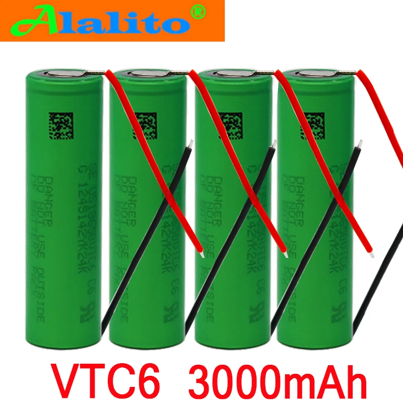 100% Оригинальный Новый 3 7 V 3000 MAH литий ионный аккумулятор 18650 для SONY us18650 vtc6 30A 3000mah