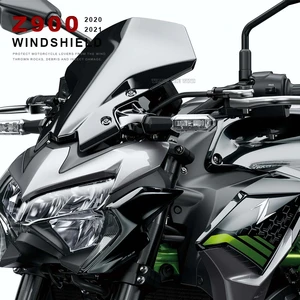 Motorcycles New Accessories Windshield For KAWASAKI Z900 Z 900 2020 2021 Windscreen Air Wind Deflector Black and Transparent