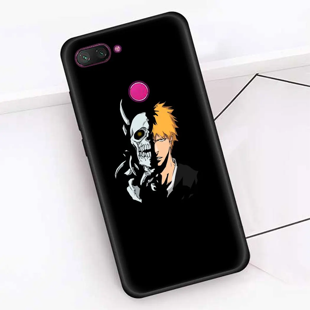 Soft silicone Cover for Xiaomi Mi 8 9 A2 SE Lite Pro 6 F1 A1 5X A3 Black Phone Case Anime Bleach Cool | Мобильные телефоны и