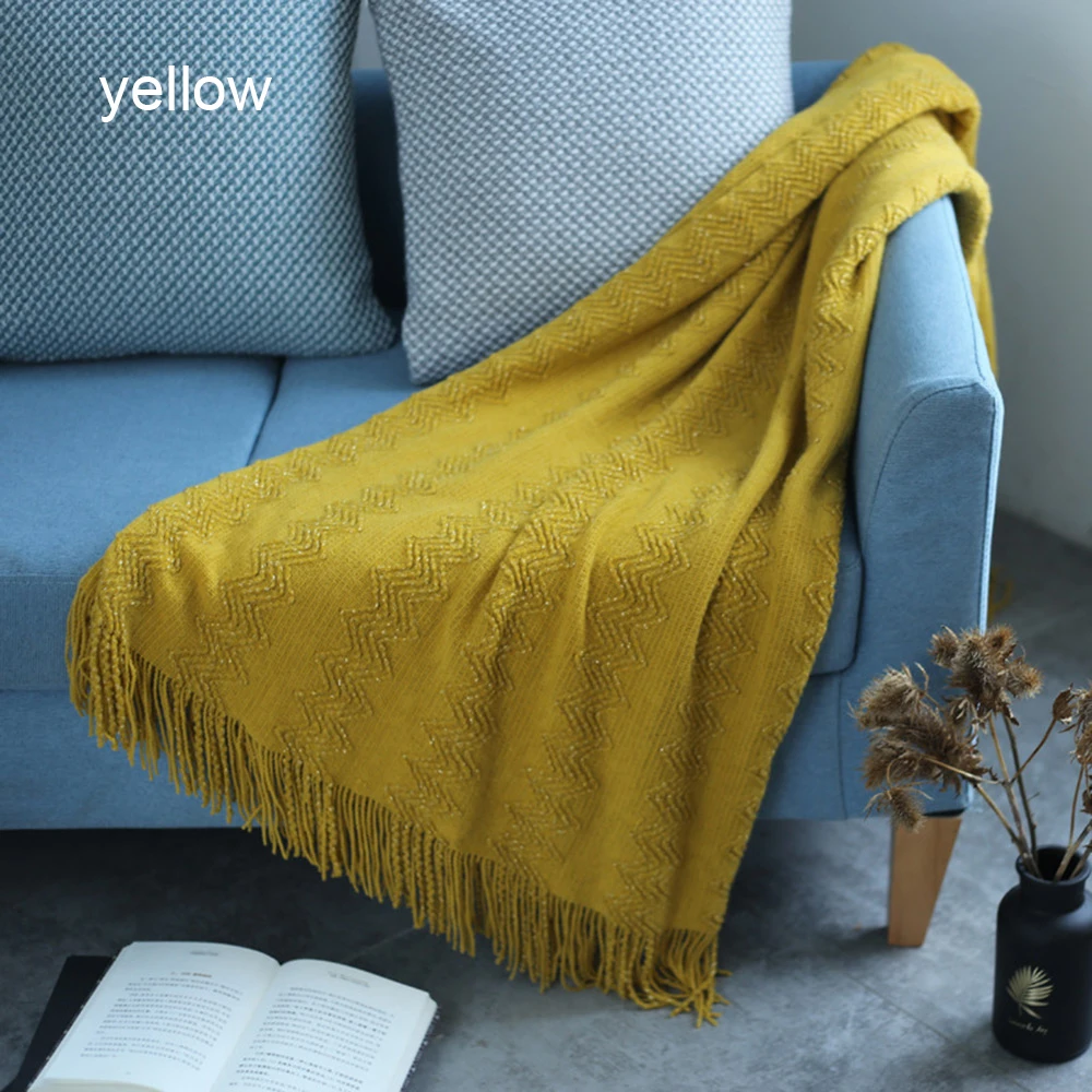 Одеяло Leisure Knitted Throw Blankets Thread Blanket On The Bed Sofa Travel TV Nap Soft Towel Tapestry - Одеяло для досуга вязаное с вышивкой: на кровать, диван, путешествия, ТВ, сон, мягкое полотенце-таписерия.