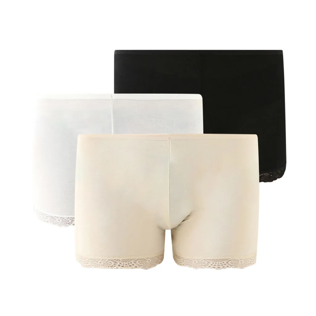 3 шт./комплект женские кружевные эластичные трусы шорты|Трусы-шорты| |