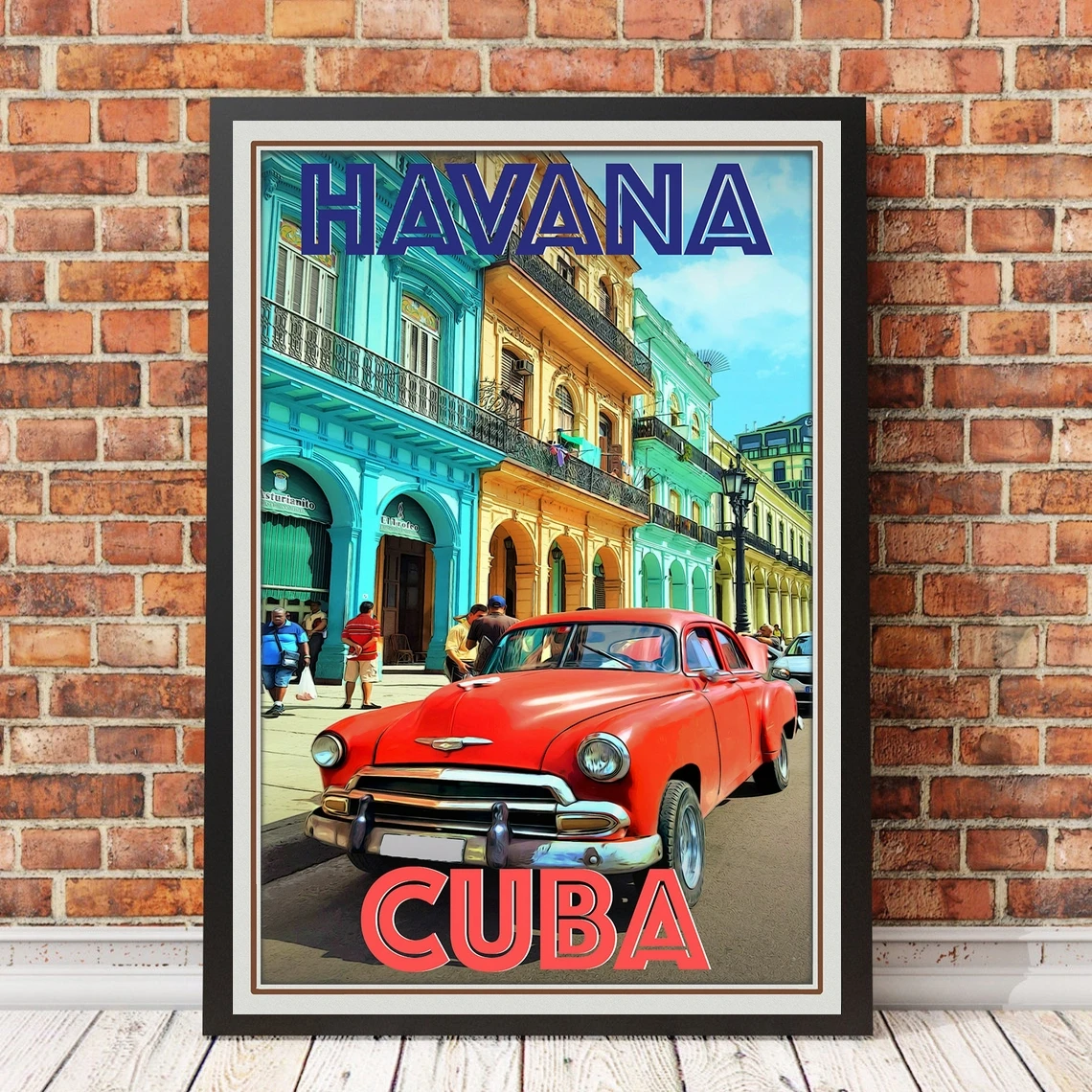 

Retro Vintage Style Travel Poster Or Canvas Picture - Havana Cuba Home Decoration Painting (No Frame)