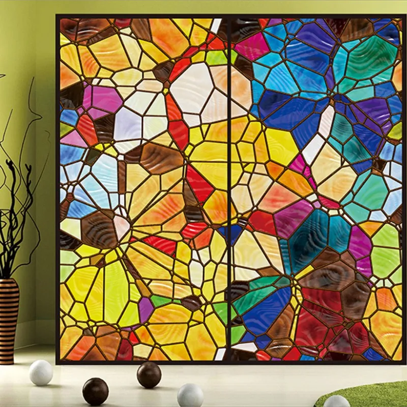 Пользовательская статическая липкая оконная стеклянная пленка без Гуль с