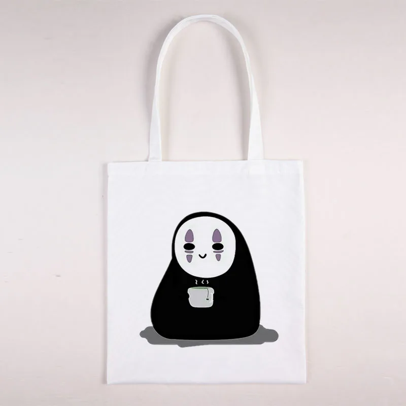 

Miyazaki Hayao Women's Handbags Small Handbag Spirited Away Bag Canvas Fashion Shopper Luxury Designer School Backpack Summer