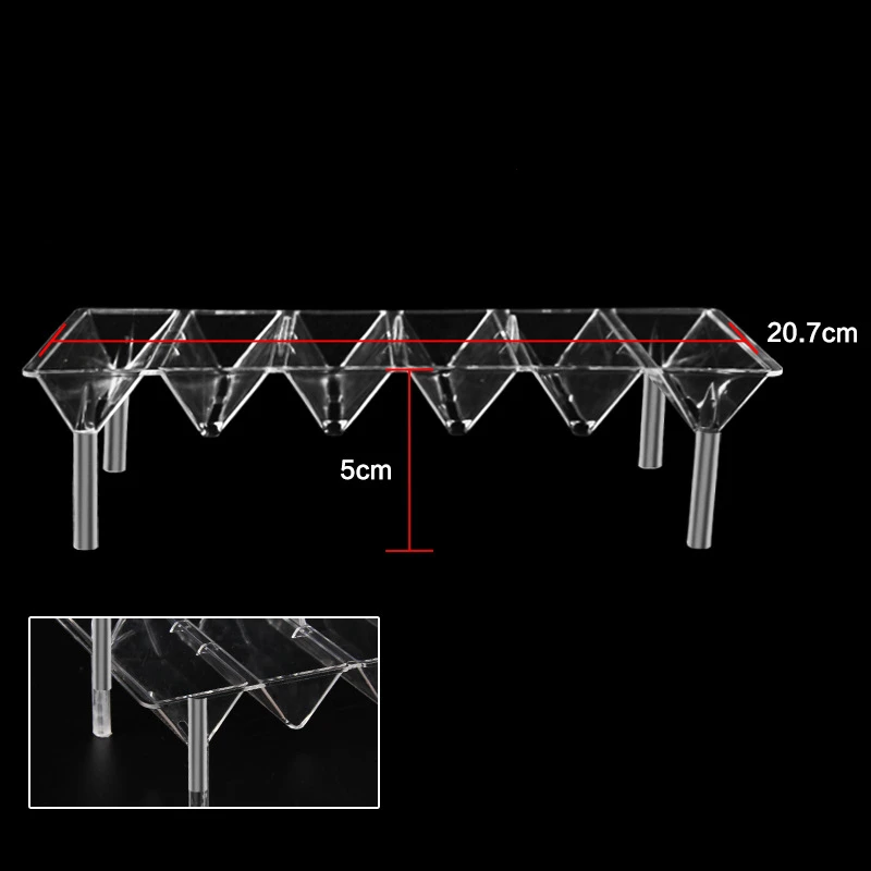 PETFORU 4 комнатный прозрачный ящик для разведения рыб акриловый аквариум двойные