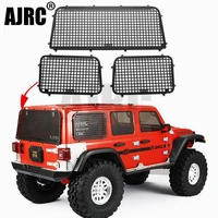 3pcs metal window mesh protective net for 110 rc crawler car axial scx10 iii axi03007 upgrade accessories