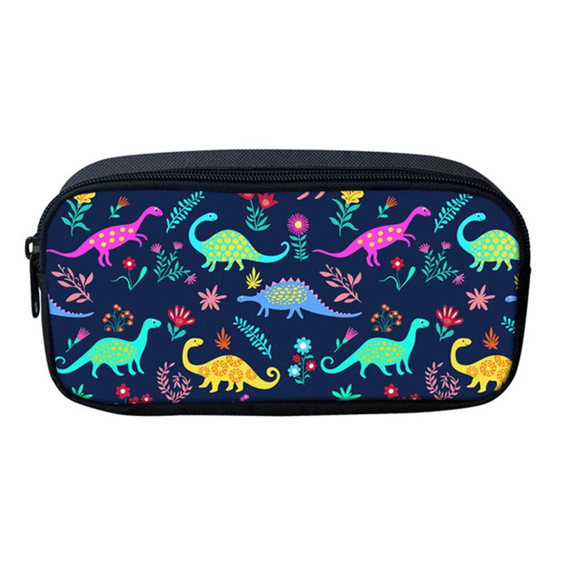 

HaoYun Kids Pencil Case Cartoon Dinosaur Pattern Students Stationery Box 3D Prints Children's School Pen Bags Girls Beautician