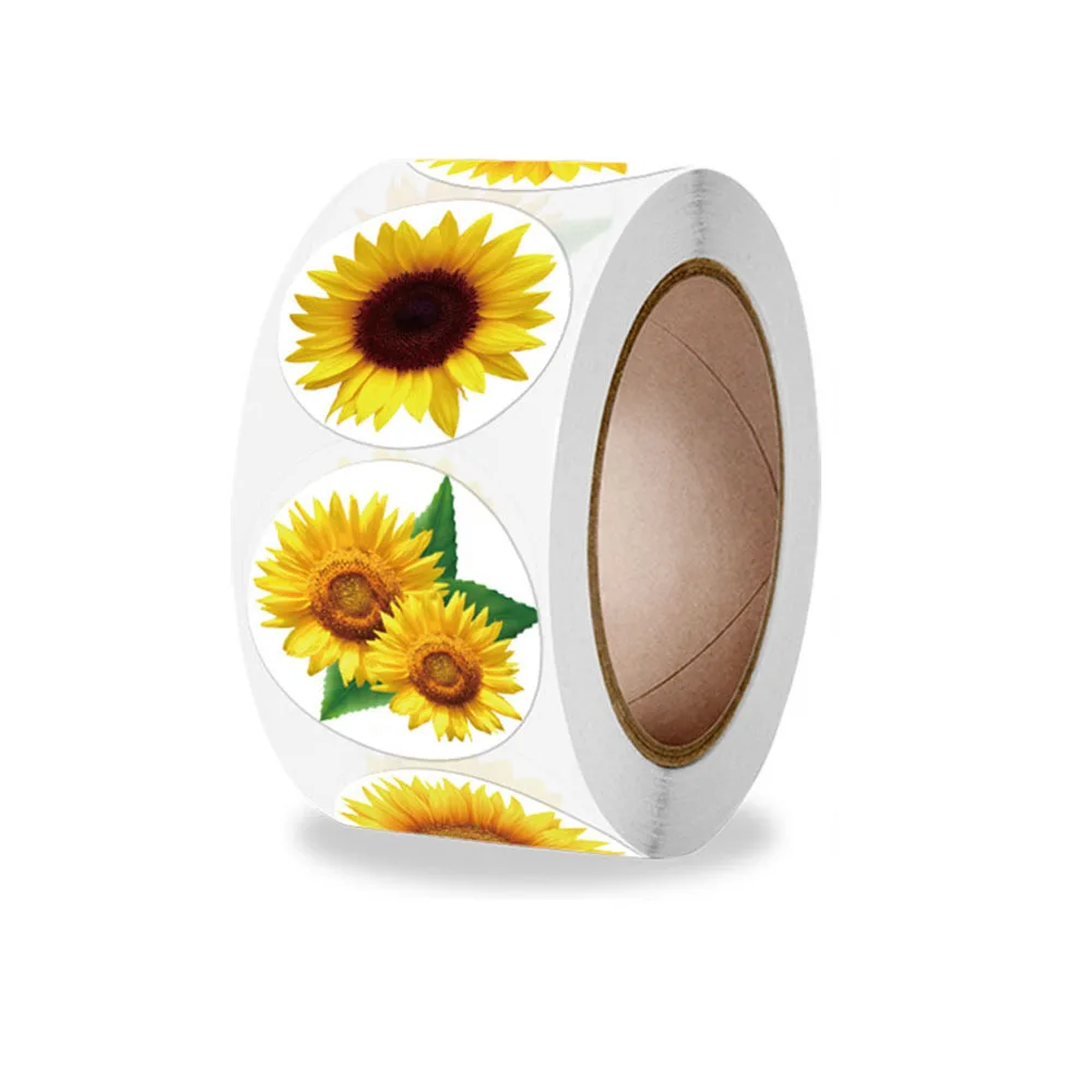 

Qiduo 500Pcs 8 Styles Thank You Sticker Circular Flower Style Shop Thank You Shopping Bag Label Handmade Creative Reward Sticker