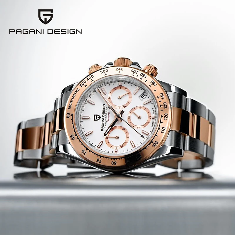 2020 New PAGANI DESIGN Men s Quartz Wrist Watch Top Brand Luxury Watch For Men Chronograph 100M Waterproof  VK63 Reloj Hombre