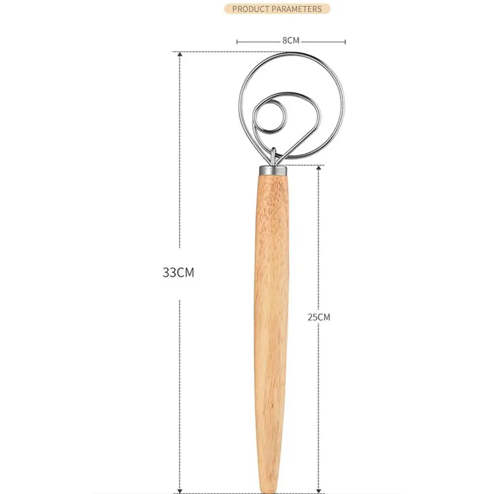 Датский венчик для теста из нержавеющей стали ручной миксер в голландском стиле