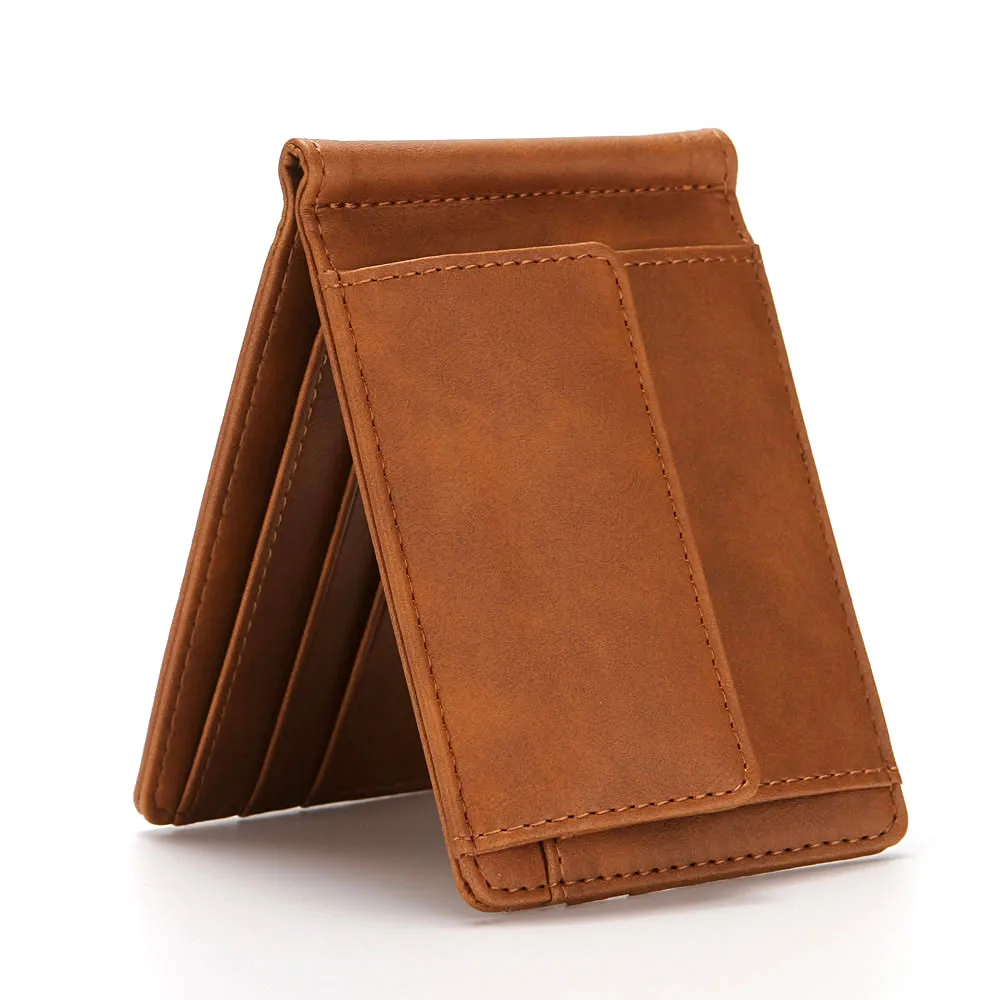 Кошелек CUIKCA унисекс с RFID защитой для мужчин и женщин кожаный бумажник