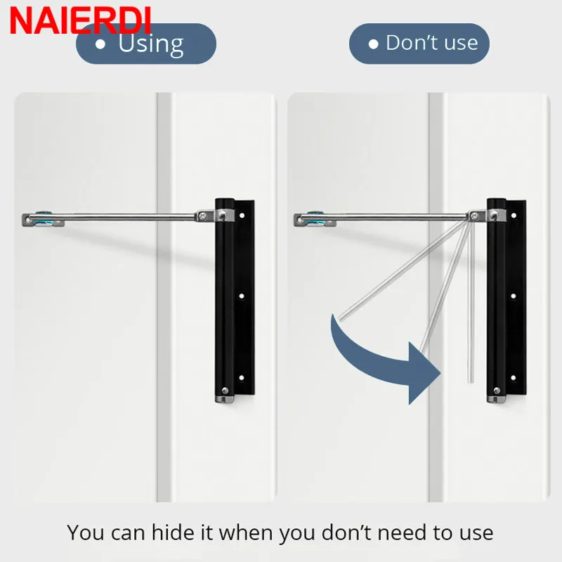 "NAIERDI Aluminum Alloy Adjustable Door Closer 50KG Automatic Door