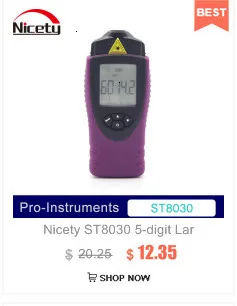 Nicety TC811B цифровой Бесконтактный двойной модели тахометр rpm метр с памятью для макс/мин/последнее значение Null