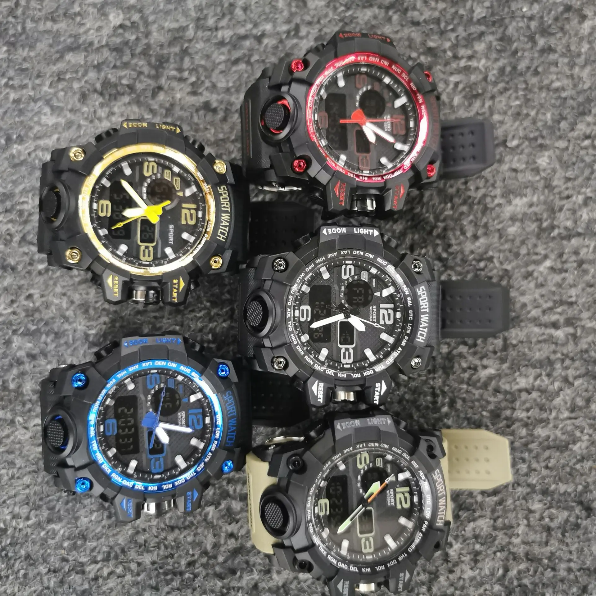 

Brand Men Sports Watches Dual Display Analog Digital LED Electronic Quartz Wristwatches relogio Military Watch montre homme