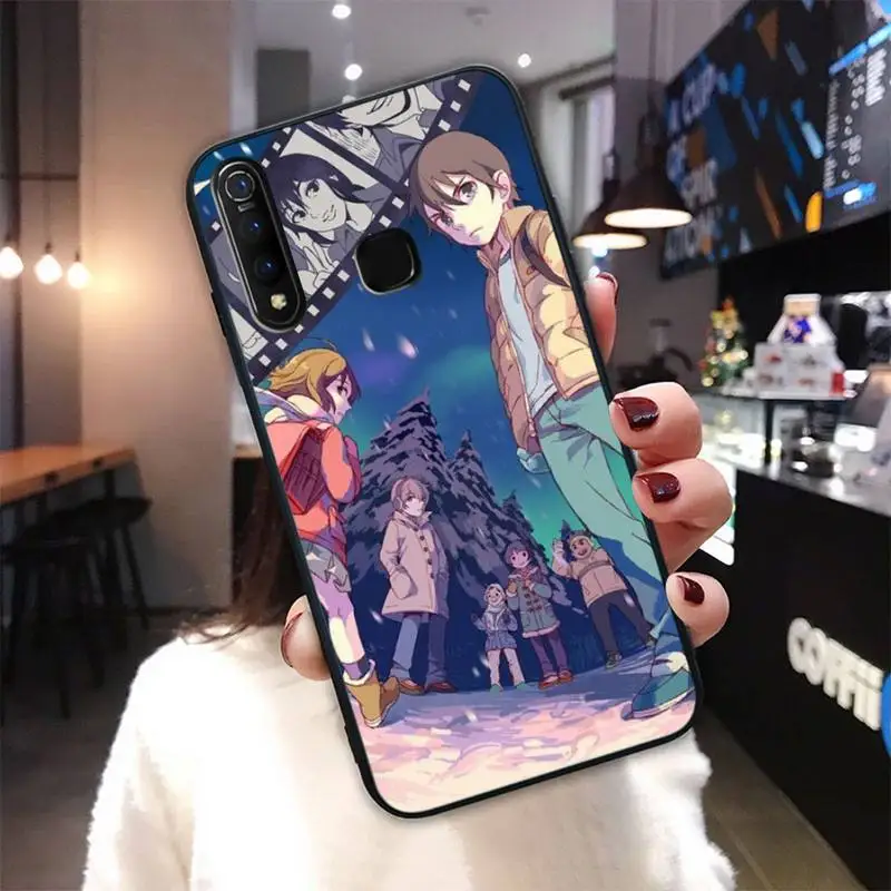 

ERASED Boku Dake Ga Inai Machi Black Silicone Cover Case For Vivo U3x Y11 Y12 Y19 Y81 Y91C V9 V17 V15 Pro Funda