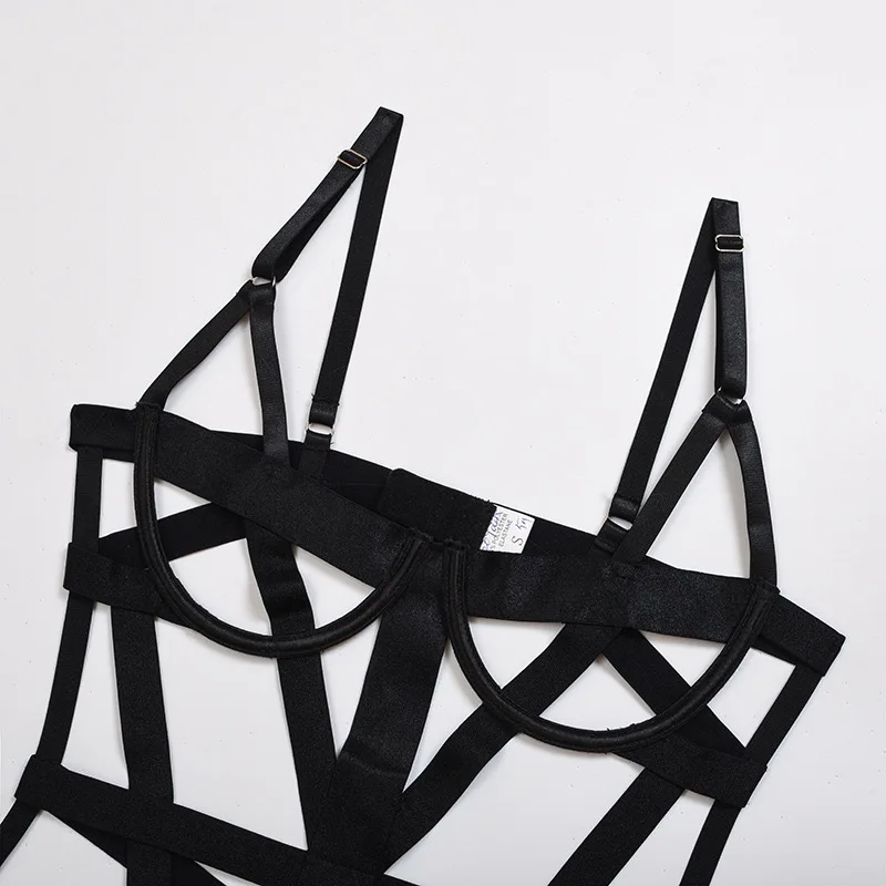 

Sexy lingerie perspective sorrowful complex craftsmanship strap cross sexy lingerie one-piece