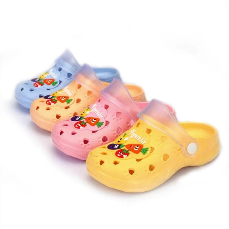 Сандалии для девочек Детская садовая обувь Нескользящие Повседневные тапочки с