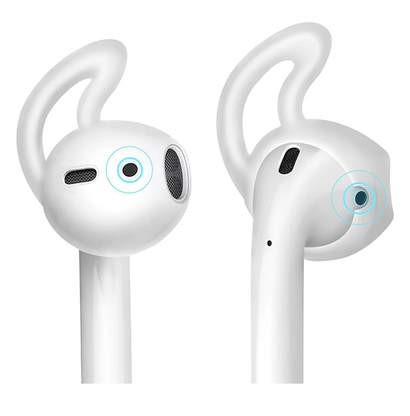 Для Apple AirPods замена мягкий силиконовый чехол противоскользящие ушные крючки Bluetooth наушники наконечники для наушников Наушники Чехол протектор