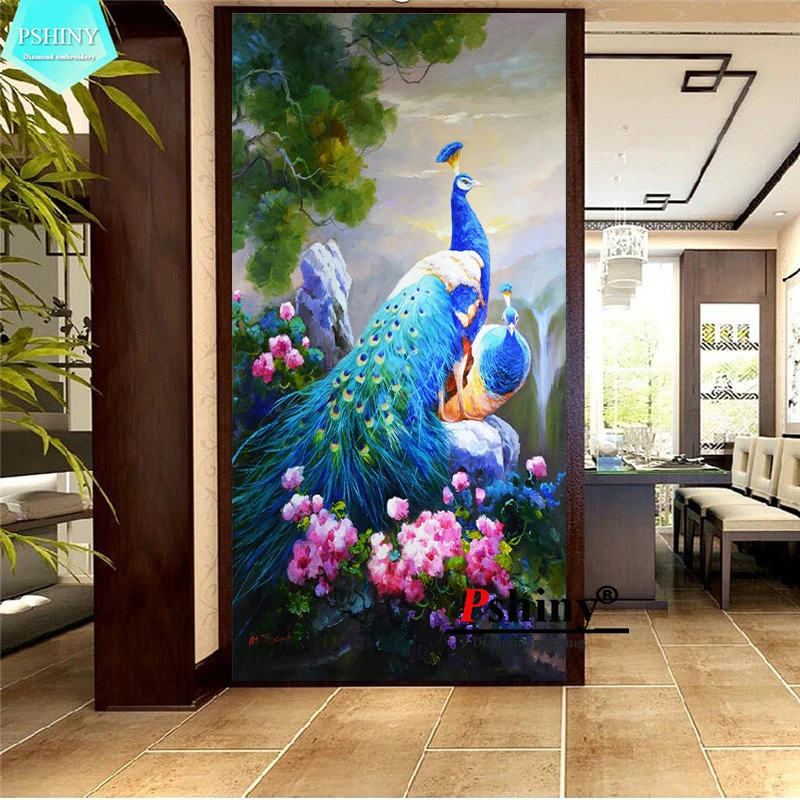 PSHINY 5D алмазная вышивка сделай сам распродажа картина с изображением голубого