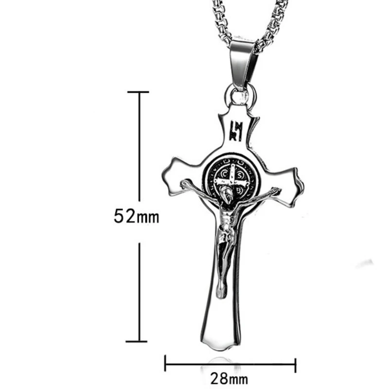 

Women's Men's Universal Simple Cross Pendant Light Luxury Retro Couple Necklace Valentine's Day Gift Party Jewelry Wholesale