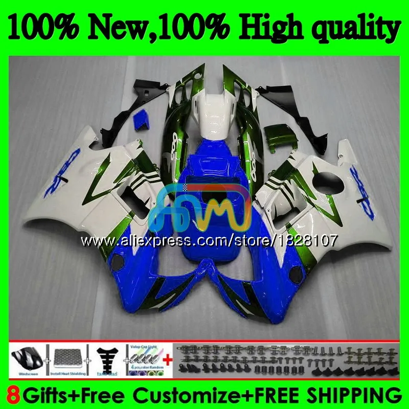 

Fairings +Tank For HONDA 600CC CBR 600F3 CBR Blue white 600 FS 95 96 1995 1996 3BS.228 CBR600 F3 CBR600F3 97 98 1997 1998 Kit