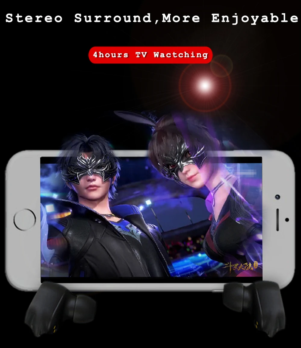ANRY настоящие беспроводные наушники Bluetooth 5,0 в уши 3D стерео TWS наушники авто-пара беспроводные гарнитуры с микрофоном высокой четкости