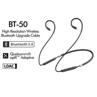 24bit hi res qcc5125 bluetooth 5 0 headphone upgrade cable with ldac aptx adaptive aptx hd aac sport with mic for shureathkz