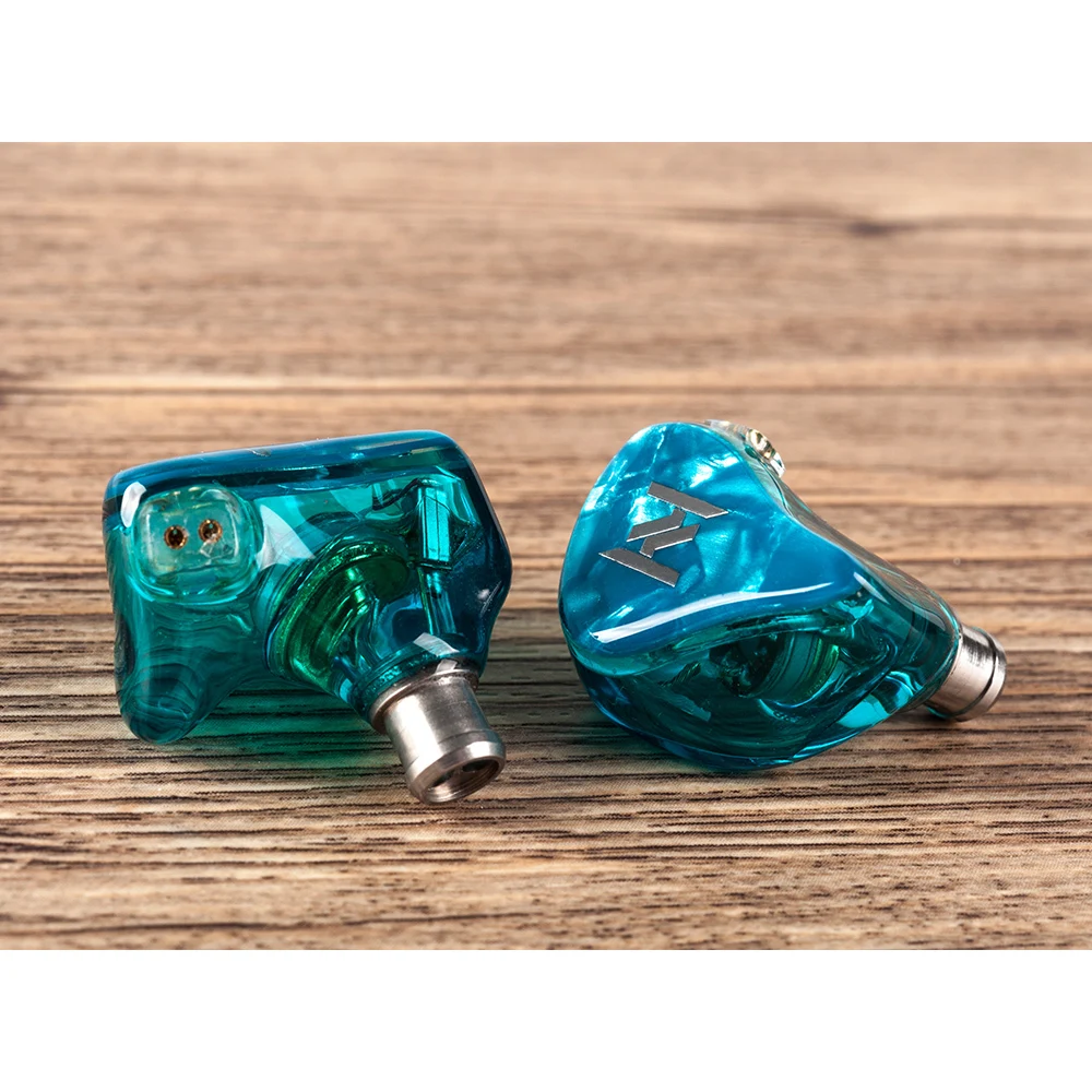 Yinyoo ASH 1BA+ 1DD наушники вкладыши HIFI бас наушники DJ металлические наушники гарнитура с 2PIN съемный кабель синий цвет