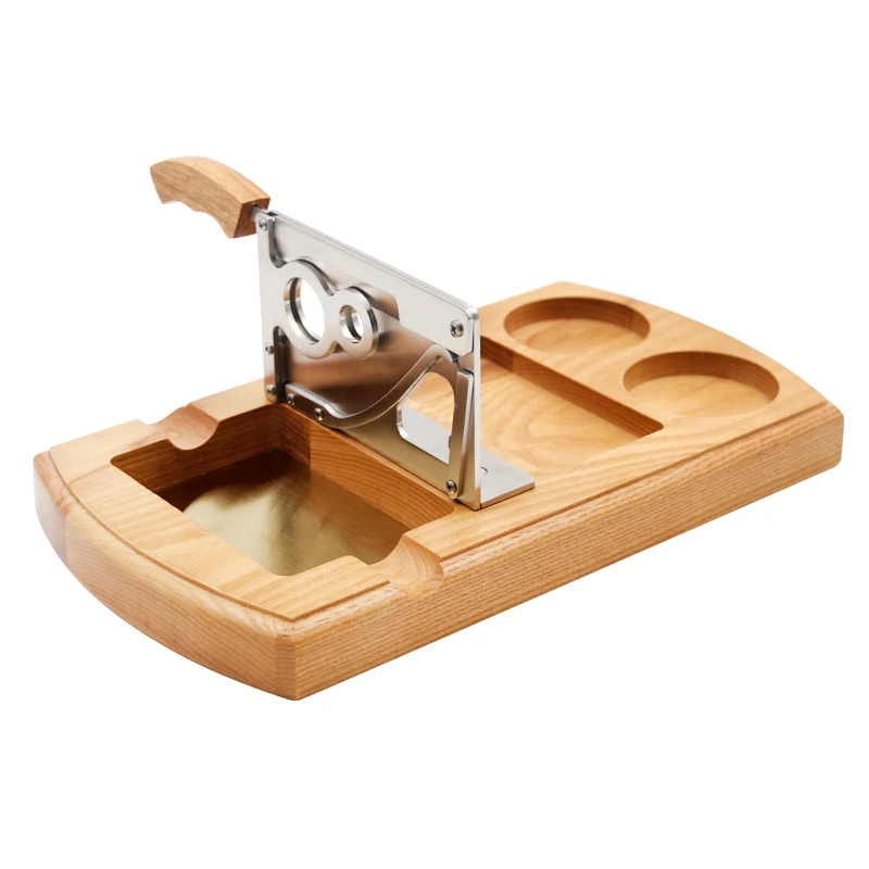 

Professional Stainless Steel Dual Blades Cigar Cutter Sharp Cutting Hole Table Cutter Tobacco Smoking Tool Fit COHIBA