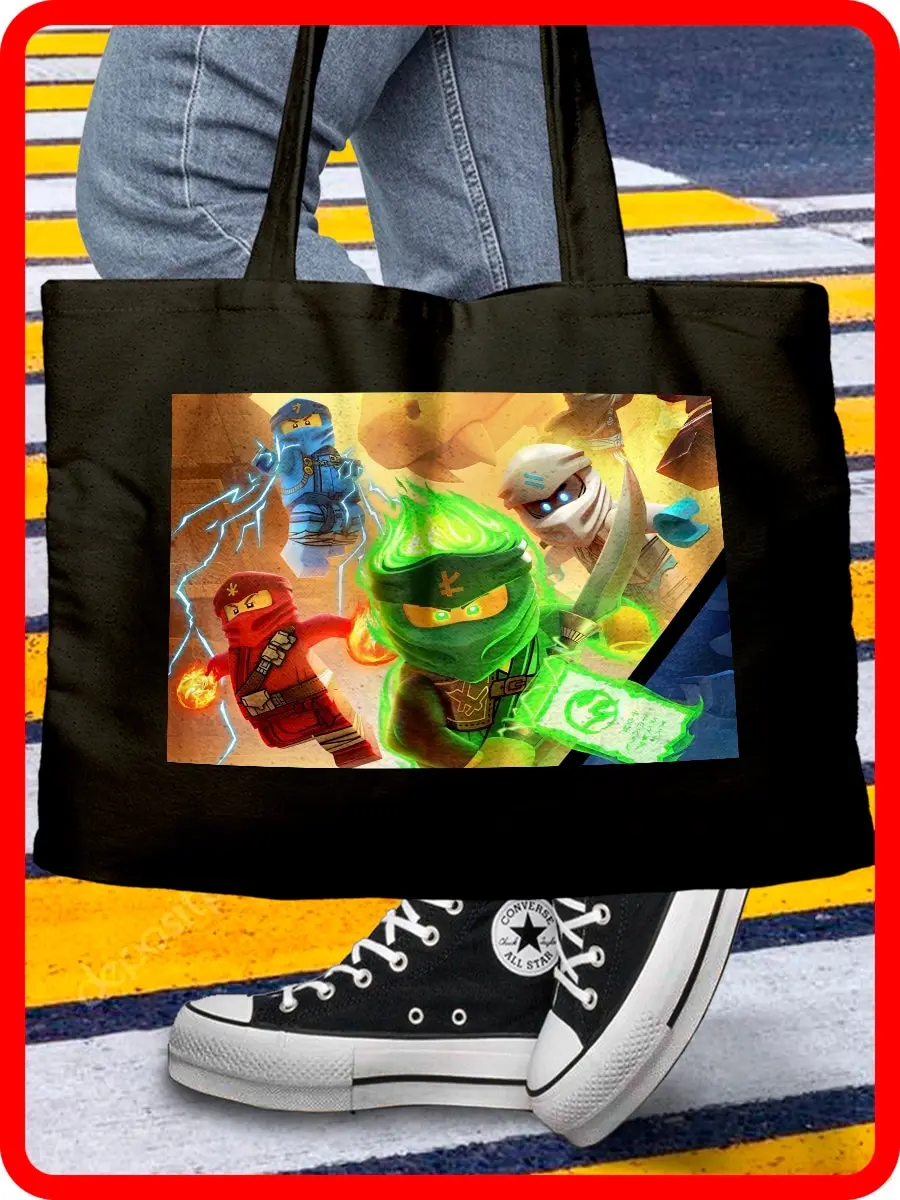 Сумка шоппер женская для покупок lego ninjago - 3 40X30 |